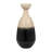 Elegant Two-Tone Ceramic Jar with Lid for Home Decor – Versatile Accent Decor for Shelf Accent, Console Styling, or Table Decor-1789602322