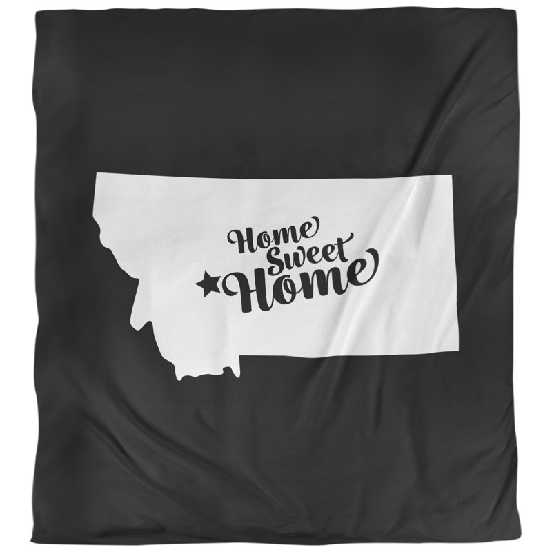 Housse de couette home hélène, Housse de couette pour très grand lit, Noir, Polyester brossé