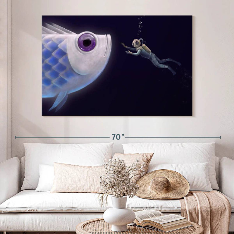 Kelan Deep Sea Fish Encounter, 34" H x 51" W