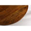 Table basse ronde en bois massif et en métal, un design distinctif, 43 pouces de profondeur, 2 hauteurs, couleur naturelle