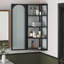 Armoire de coin murale avec rangement à quatre niveaux et design moderne-1260804125
