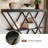 3-Tier Entryway Table, Industrial Console Sofa Table with Storage, Accent Table with Open Shelves, X-Shaped Metal Frame, Foyer Table for Entryway, Hallway-882187148
