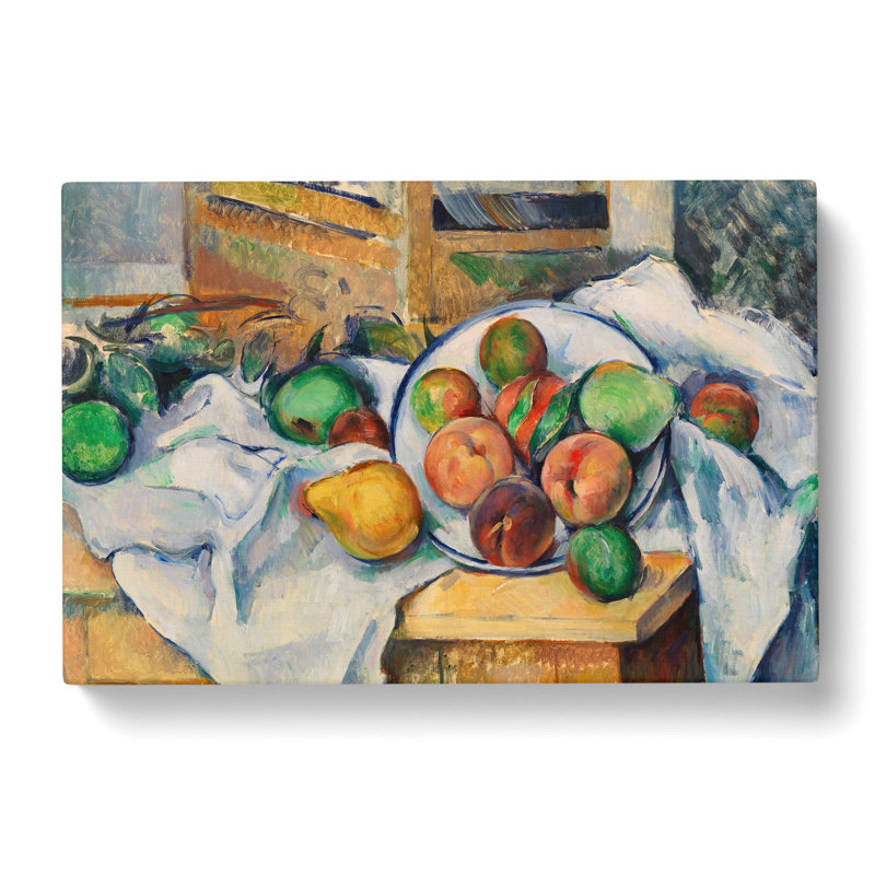 Still Life with Fruit Vol.1 by Paul Cezanne - Wrapped Canvas, 50cm H x 76cm W x 3cm D