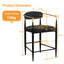 Upholstered Counter Stool, Modern Sleek Bar Stool Set of 2-8790129
