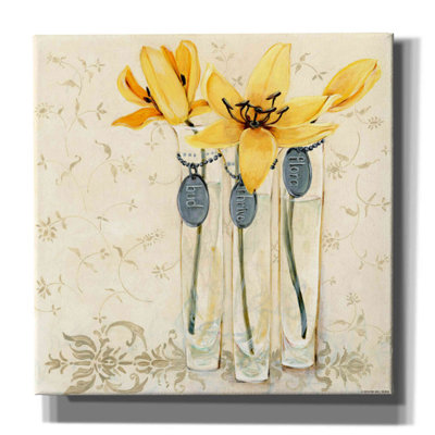 'Inspired Yellow' by Jadei Graphics, Canvas Wall Art