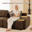 Compression Sofa, Loveseat, Corduroy Fabric Sofa, For Living Room-1205328806-1205328803-1205328828