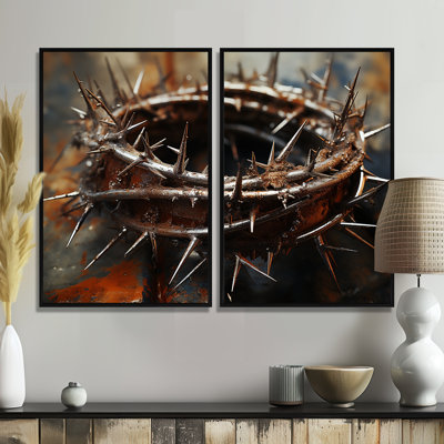 Crown Of Thorns Christianity I - Spiritual Christianity Canvas Wall Art
