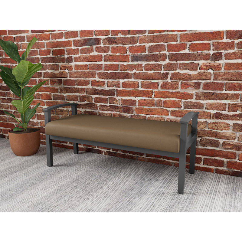 Banc en bois massif Amherst, Patriot Plus taupe, Étain