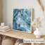 «Abstract Blue Geode Dreams II», reproduction d'art moderne sans cadre-688783067
