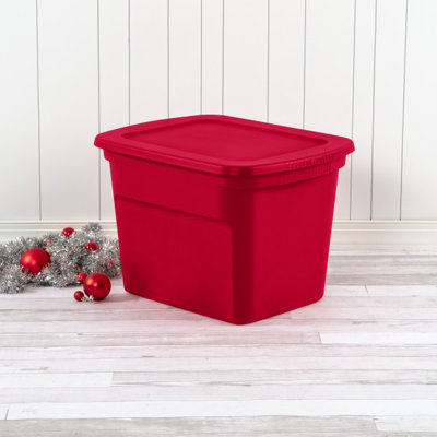 Sterilite Plastic Stackable Storage Tote Container Bin