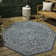Tapis sarcelle / gris tissé texturé Hagerman