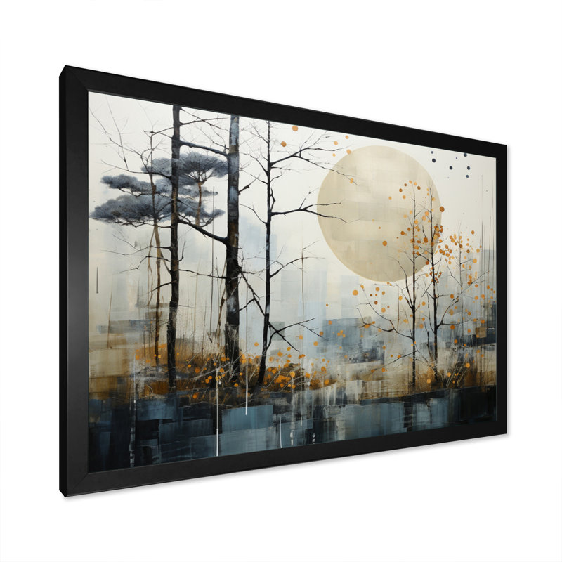 Japon, art minimaliste zen serein, art mural japonais, Cadre simple noir, H 34 po x l 44 po x P 1,5 po
