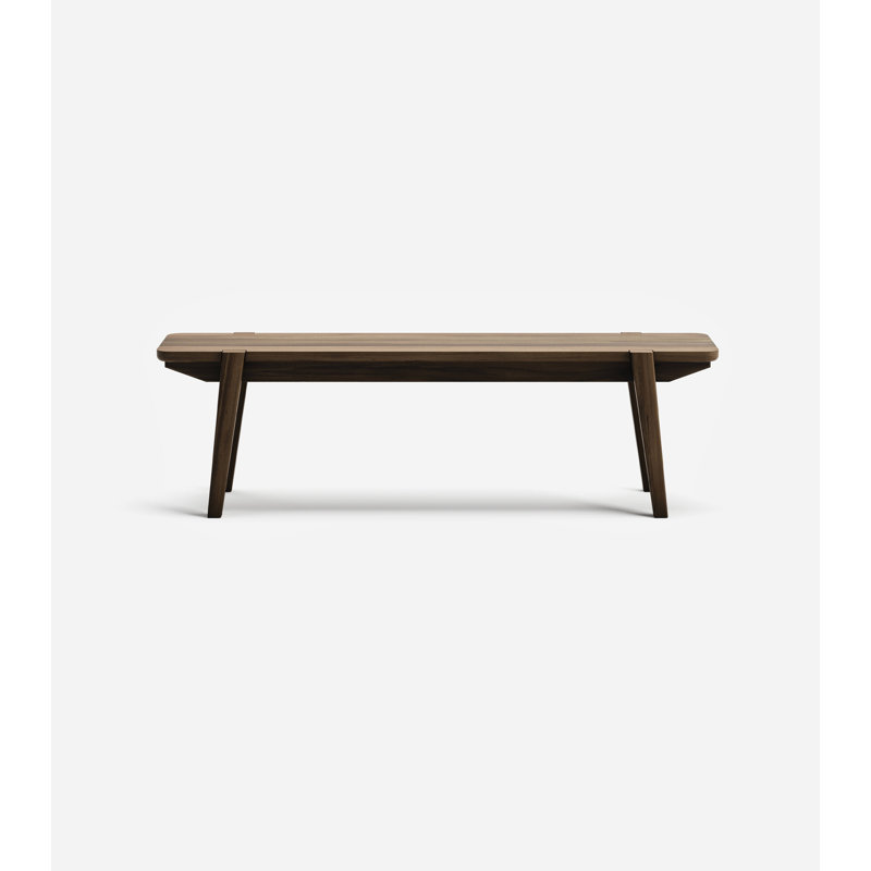 Apanas Solid Wood Dining Bench, Coffee