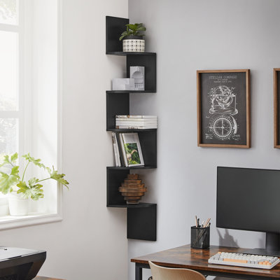  Lundquist 50'' H x 8.4'' W Corner Bookcase