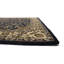 Tapis bleu foncé foncé touffeté à la main à motif floral 5 x 8