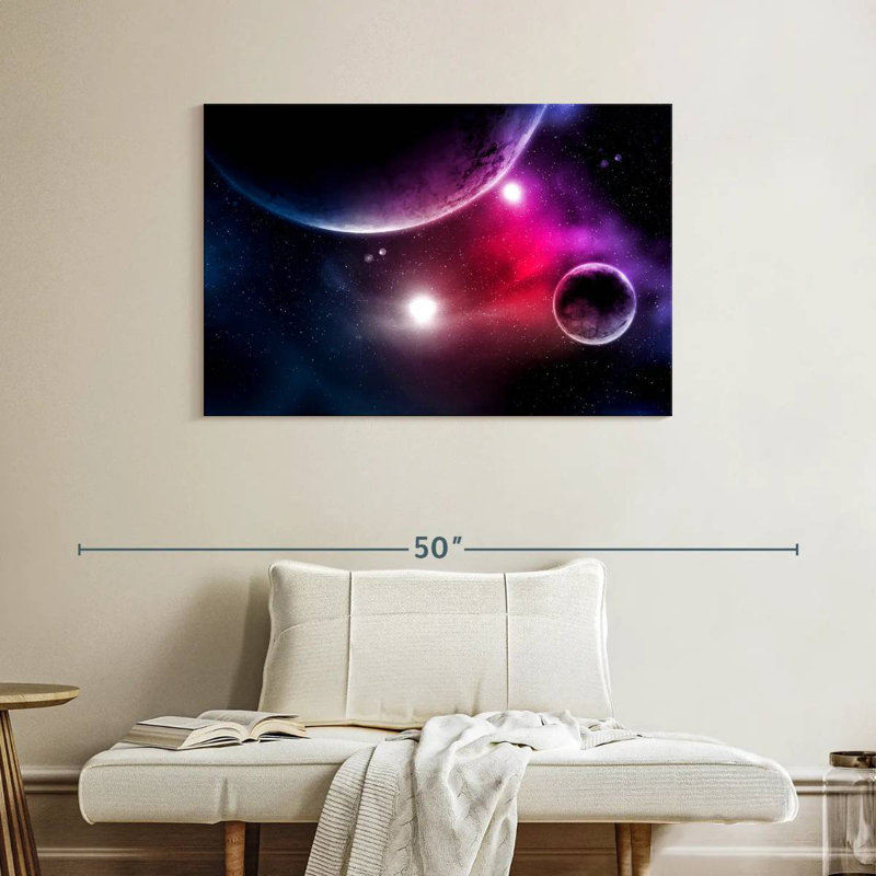 Oberle Stars And Planets, 26" H x 39" W