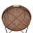 18.8" Foldable Braided Round Side Table