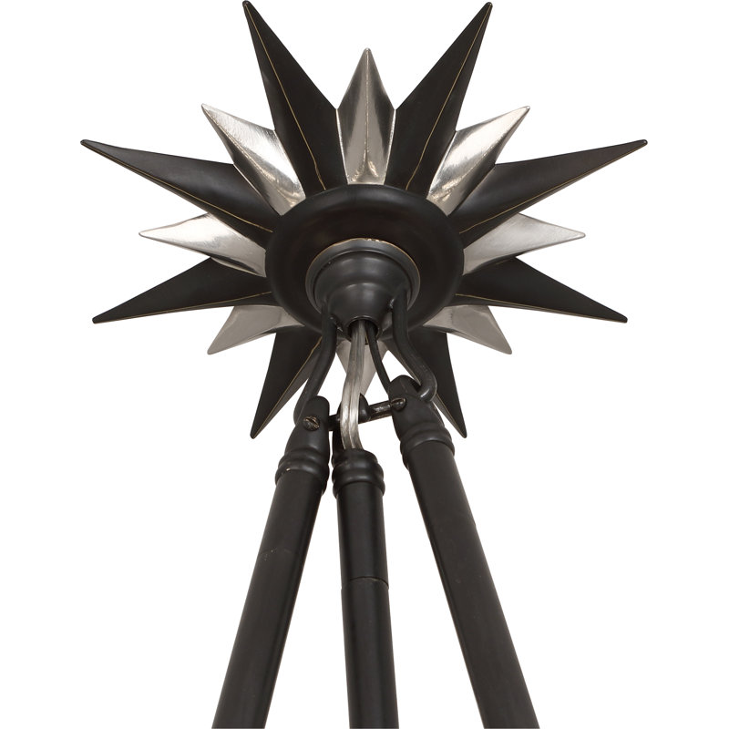 Elegant Sputnik 8-Light Bronze Chandelier with Warm Brass Accents