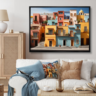«Colorful Mexico Colorful Casas This IV», reproduction d'art sur toile