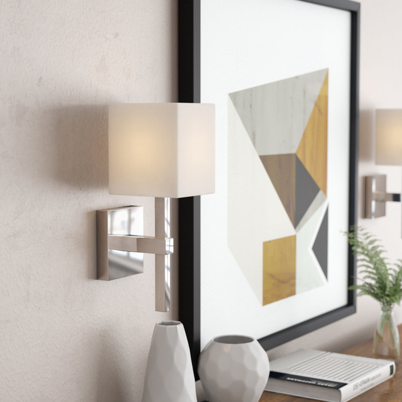 Akendra Armed Sconce, Polished Chrome
