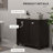 HOMCOM Tilt-Out Laundry Storage Cabinet, Bathroom Storage Organizer With Two-Compartment Tilt Out Hamper-115280564