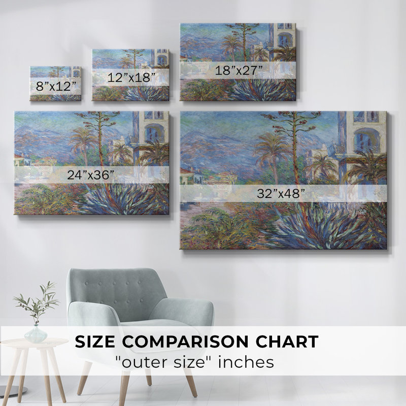 Villas at Bordighera-Gallery Wrapped Canvas, 8" H x 12" W