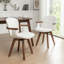 Chaise de salle à manger moderne pivotante en bambou de 21,2 po Kretzmer-96262356
