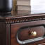 Banc de rangement noir rembourré pour chaussures