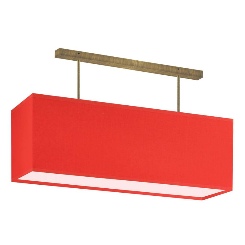 Decoda 2 - Light Kitchen Island Pendant, Red, Brown