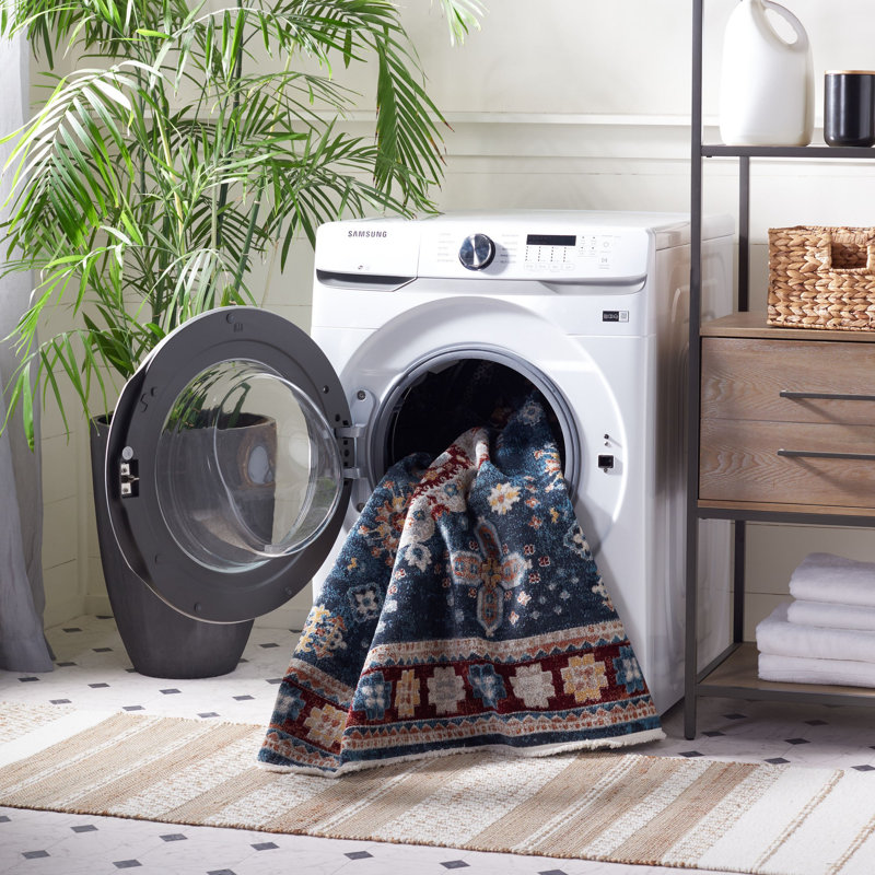 Bayside Performance Machine Washable Oriental Rug, Square 6'7"