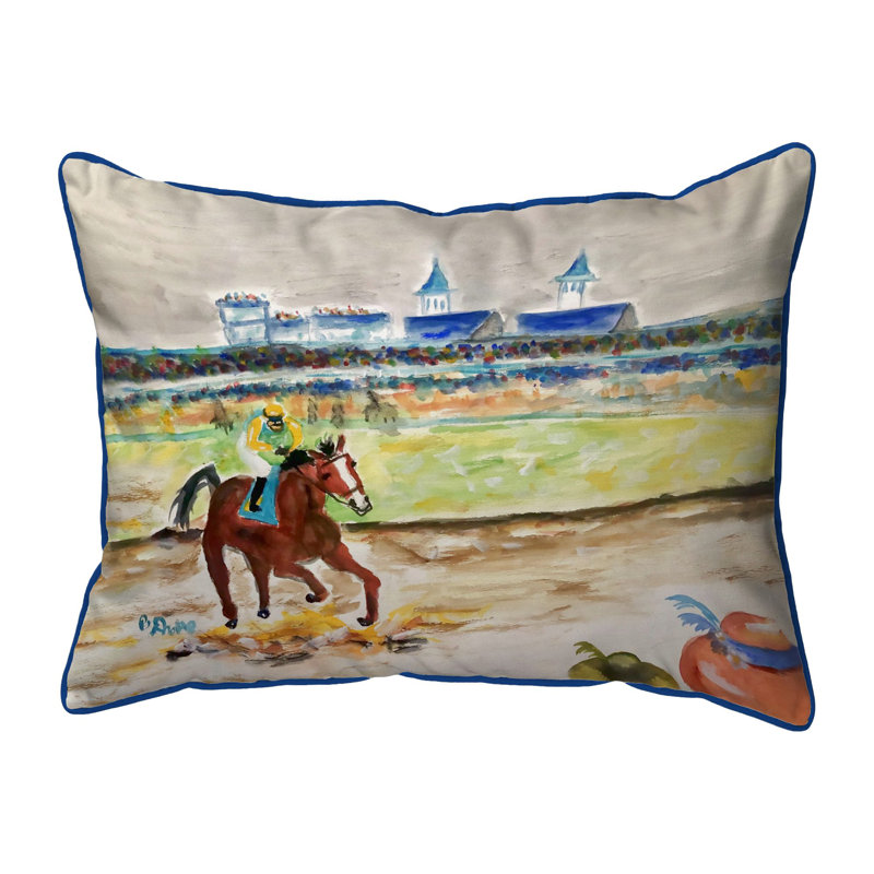 Coussin intérieur / extérieur Horse Winning, H 11 po x l 14 po