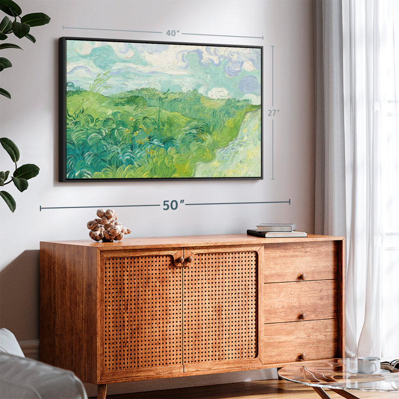 " Green Wheat Fields ", 40" H x 27" W