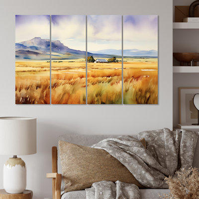 Wyoming Yellow Prairies U.S. States & Territories Wall Decor on Metal
