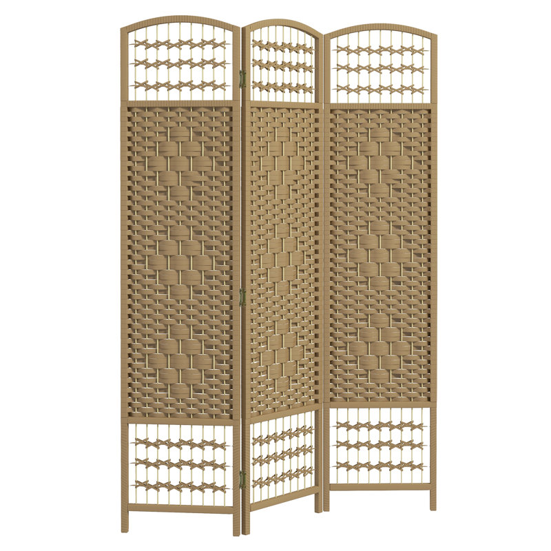 Cloison en bois massif Alaudin, 3, H 67 po x l 47,25 po x P 0,5 po, Naturel