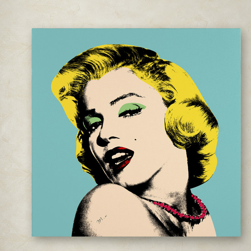 «Andy Warhol» par Mark Ashkenazi, impression sur toile tendue, H 18 po x l 18 po x P 2 po