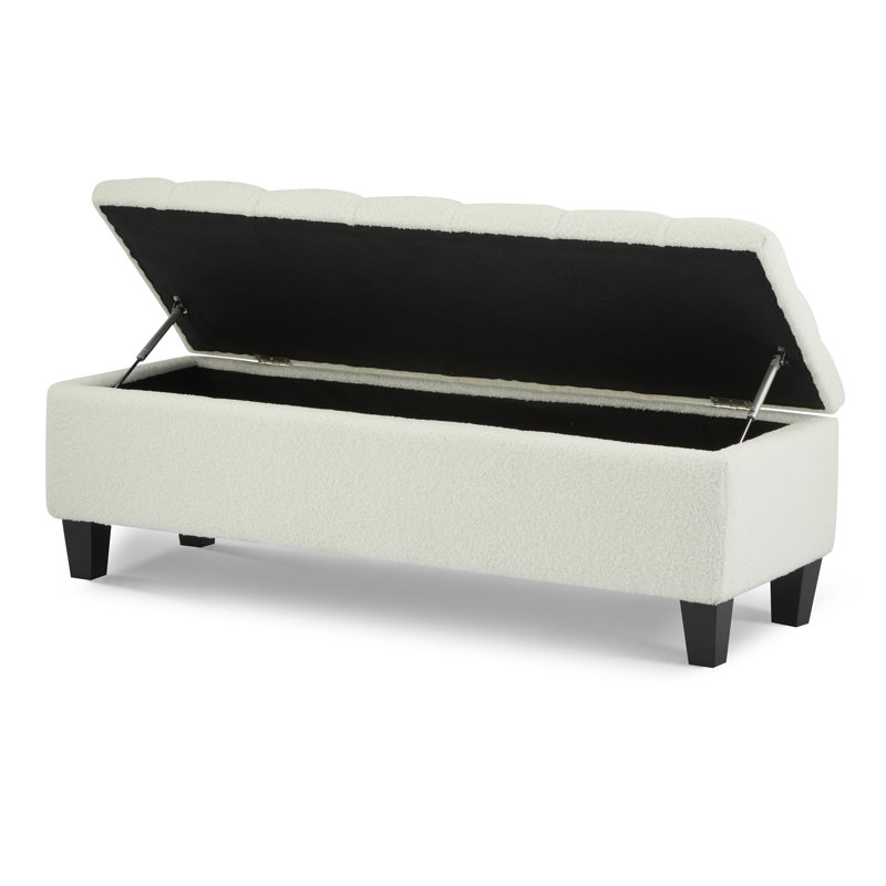 Banc repose-pieds avec rangement