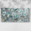 Bleu sarcelle - Toile tendue avec châssis - Prêt à accrocher-2004032095