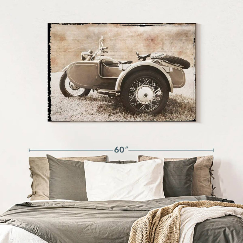 Mehar Ural Motorcycle, 32" H x 48" W