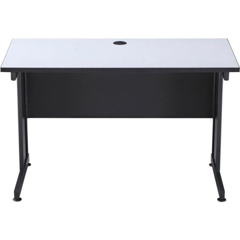 Traditional Metal Base Desk Shell, Grey, 29" H x 48" W x 24" D