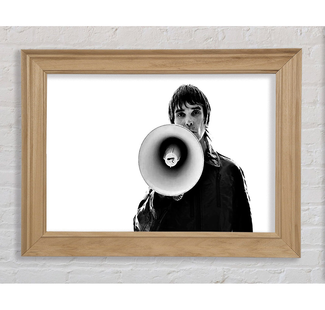 Ian Brown Megaphone - Einzelne Bilderrahmen Kunstdrucke