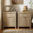 Arrilla 25" H Fluted 2-Drawer Nightstand with Built-In Outlets-38065420