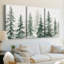 Christmas Holiday Art XCII - Toile tendue avec châssis sur mesure - 3 pièces-790224280