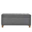 Banc de rangement rembourré avec dessus capitonné-1342725081