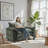 Chenille Oversized Accent Chair with Ottoman -Wide Plush Upholstered Single Sofa | Comfy Large Armchair for Living Room, Modern Cozy Furniture with Footrest, Heavy-Duty Lounge Chair-37788288