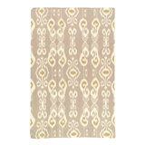 Ikat Area Rug in Gray