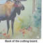 Moose Glass Cutting Board Large