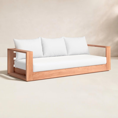 Tulum 87" Teak Patio Sofa