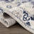 Bindin Oriental Navy Blue Area Rug-426653748