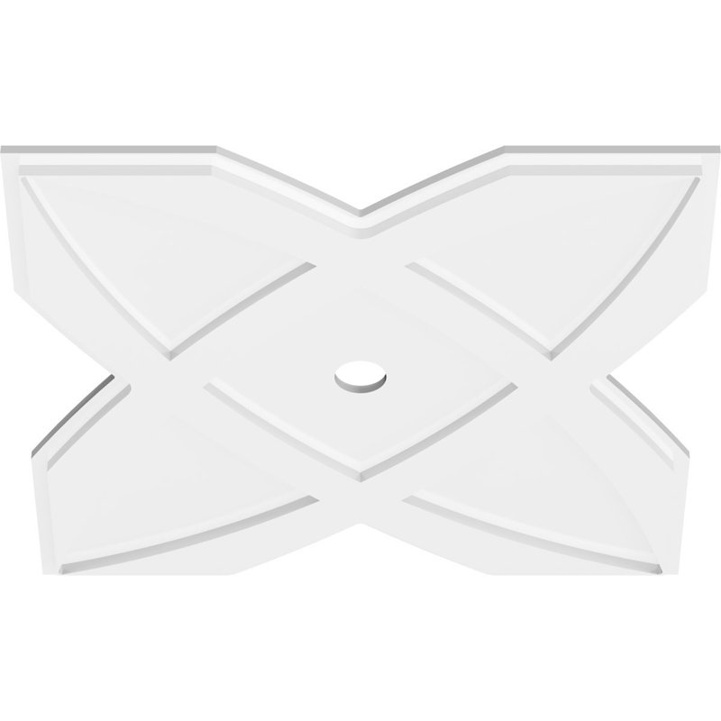 Médaillon de plafond contemporain en PVC de qualité architecturale 32 po x P 6 po x P 11 po x P 1 po Titus