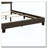 Charcoal Upholstered  Bed